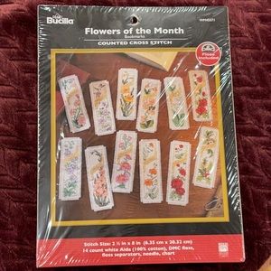 Bucilla Cross Stitch Kit Monthly Bookmarks